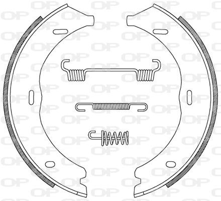 OPEN PARTS Комплект тормозных колодок BSA2216.00